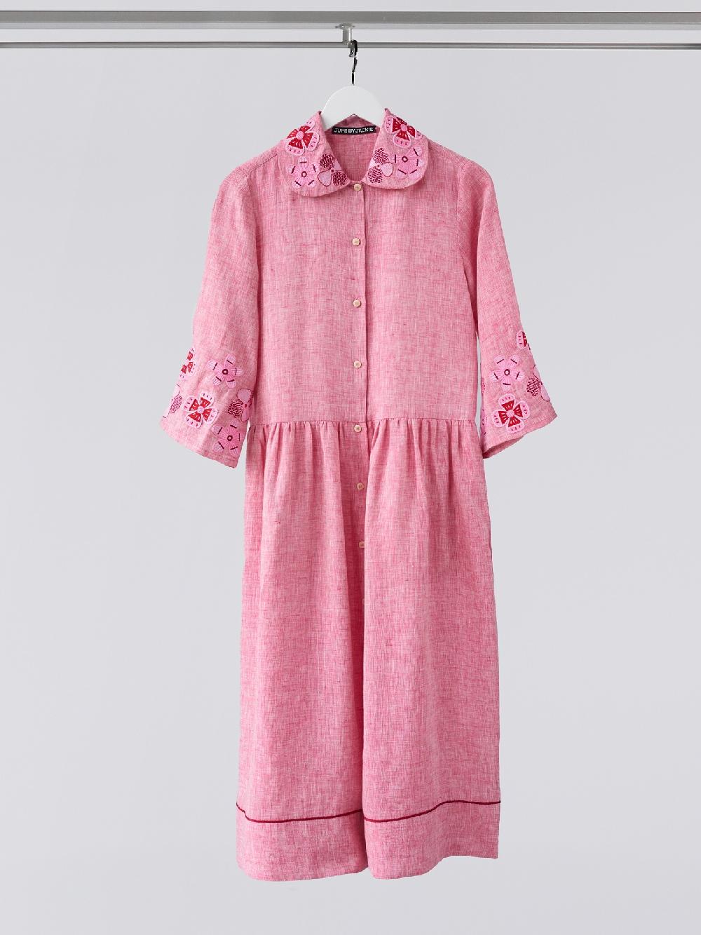 jupe by jackie Yala Dr. - Pink 100% linen Dresses