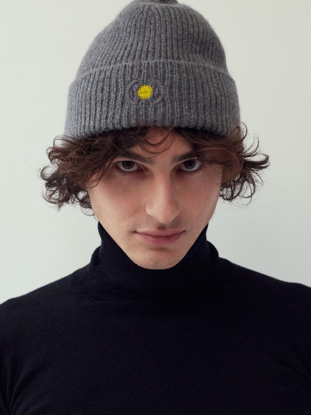 Jupe By Jackie Yellow Dot - Grey 100% Wool (knitted)