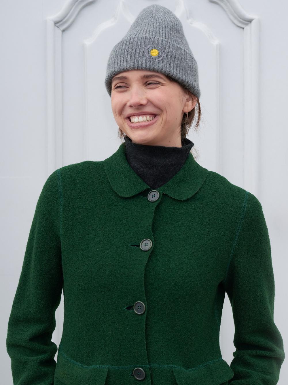 jupe by jackie Yellow Dot - Grey 100% wool (knitted)