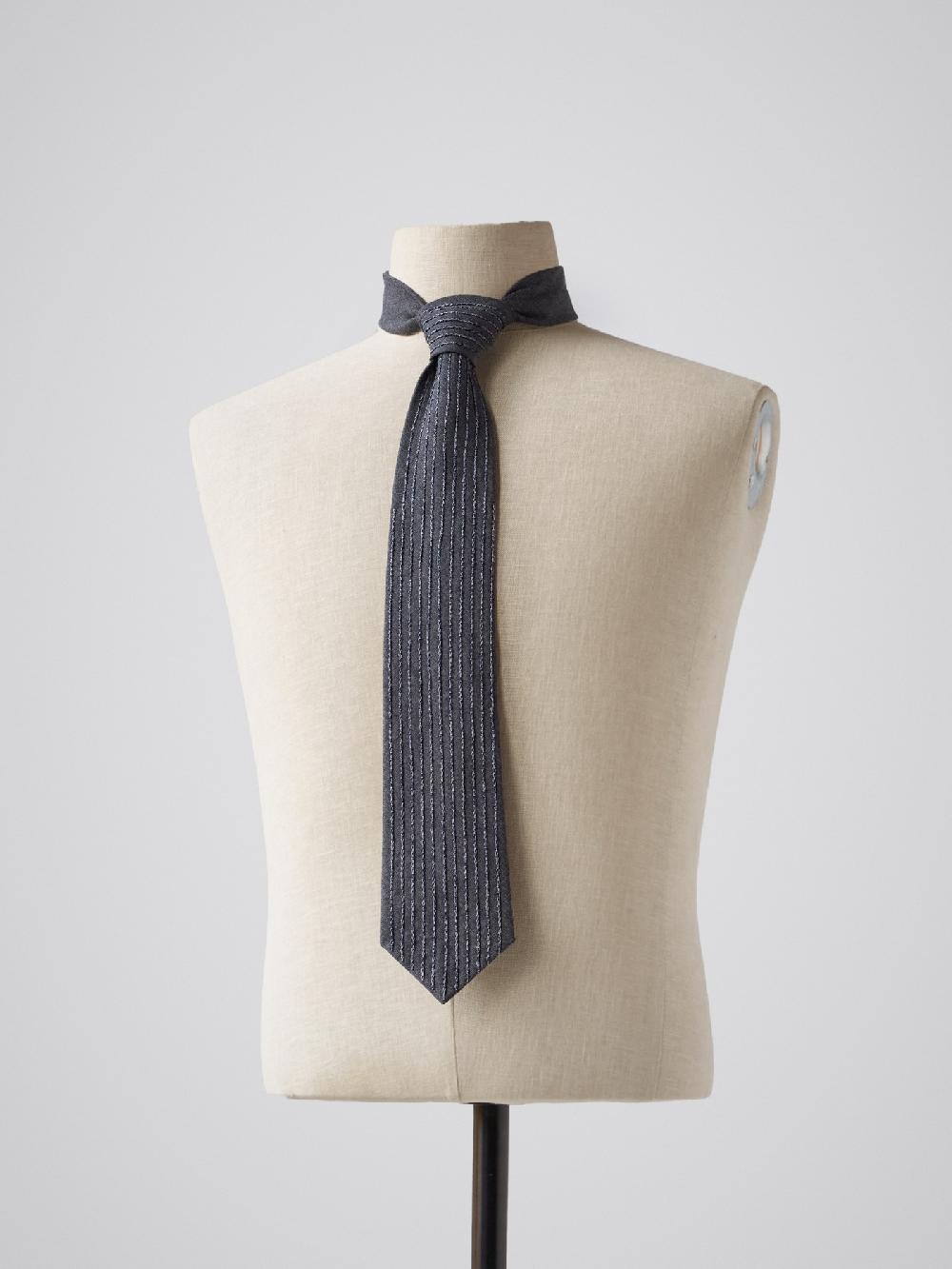 jupe by jackie York in Lines - Grey 100% wool