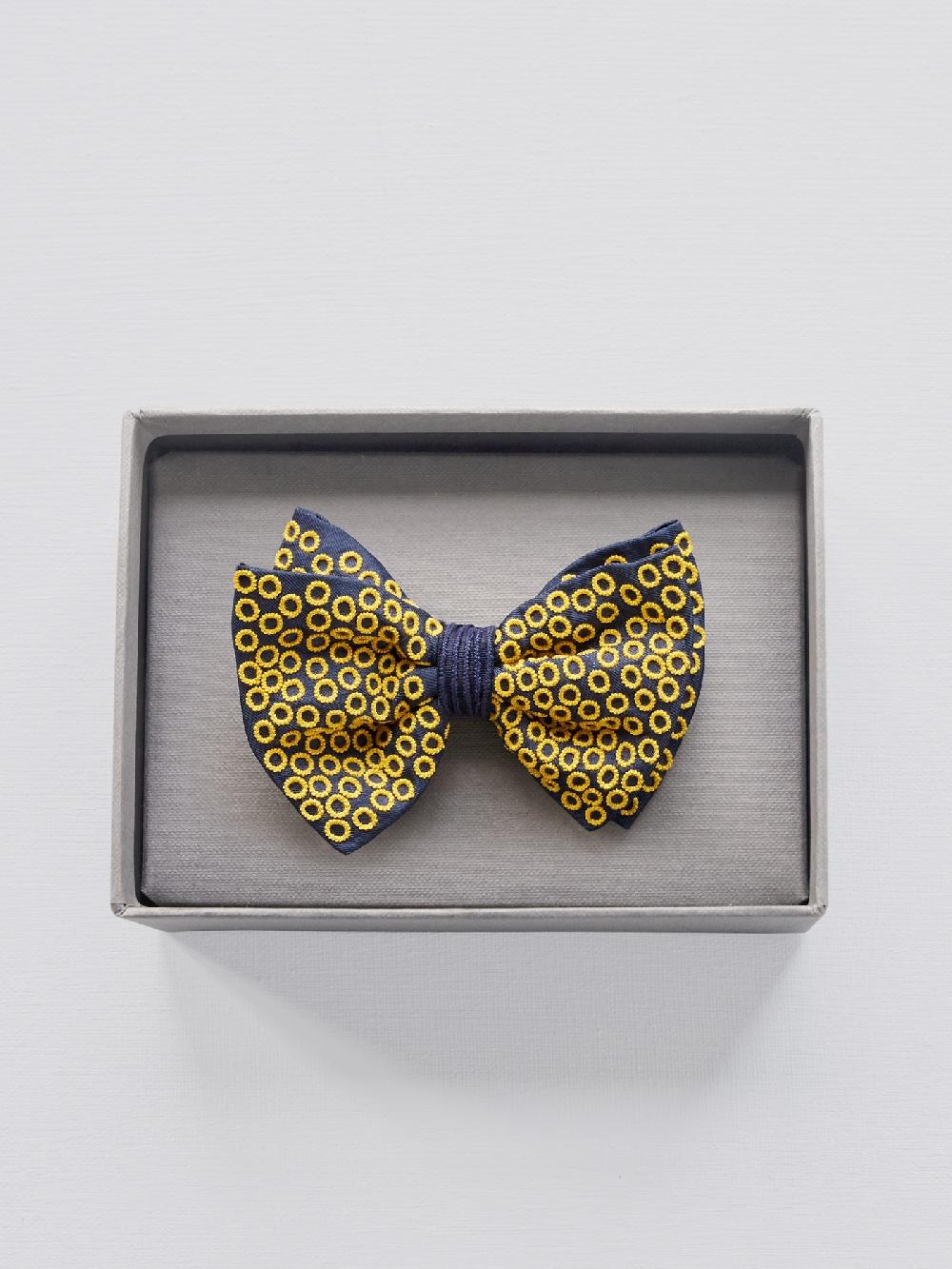 jupe by jackie Yubel - Navy 100% soft silk yellow