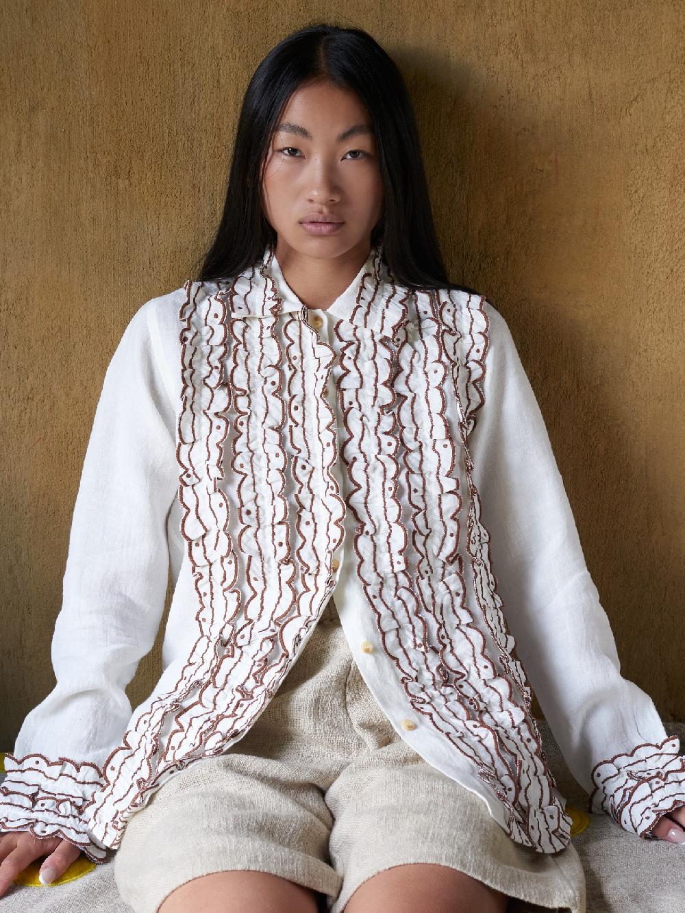 jupe by jackie Zao C. - Cream 100% linen