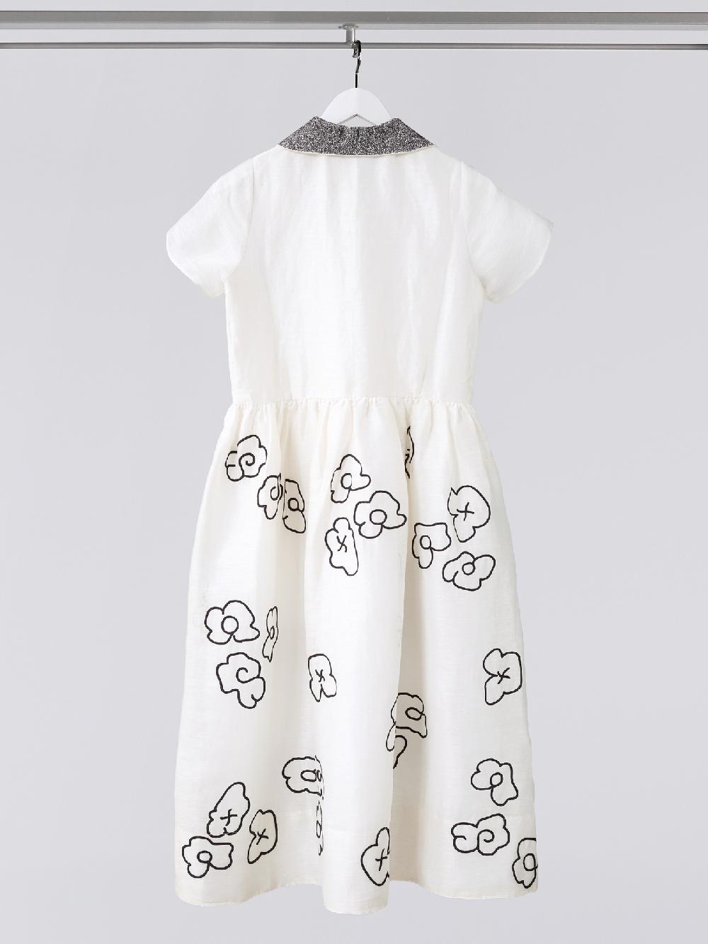 Jupe By Jackie Kitta - Cream 55% Silk 45% Linen Dresses