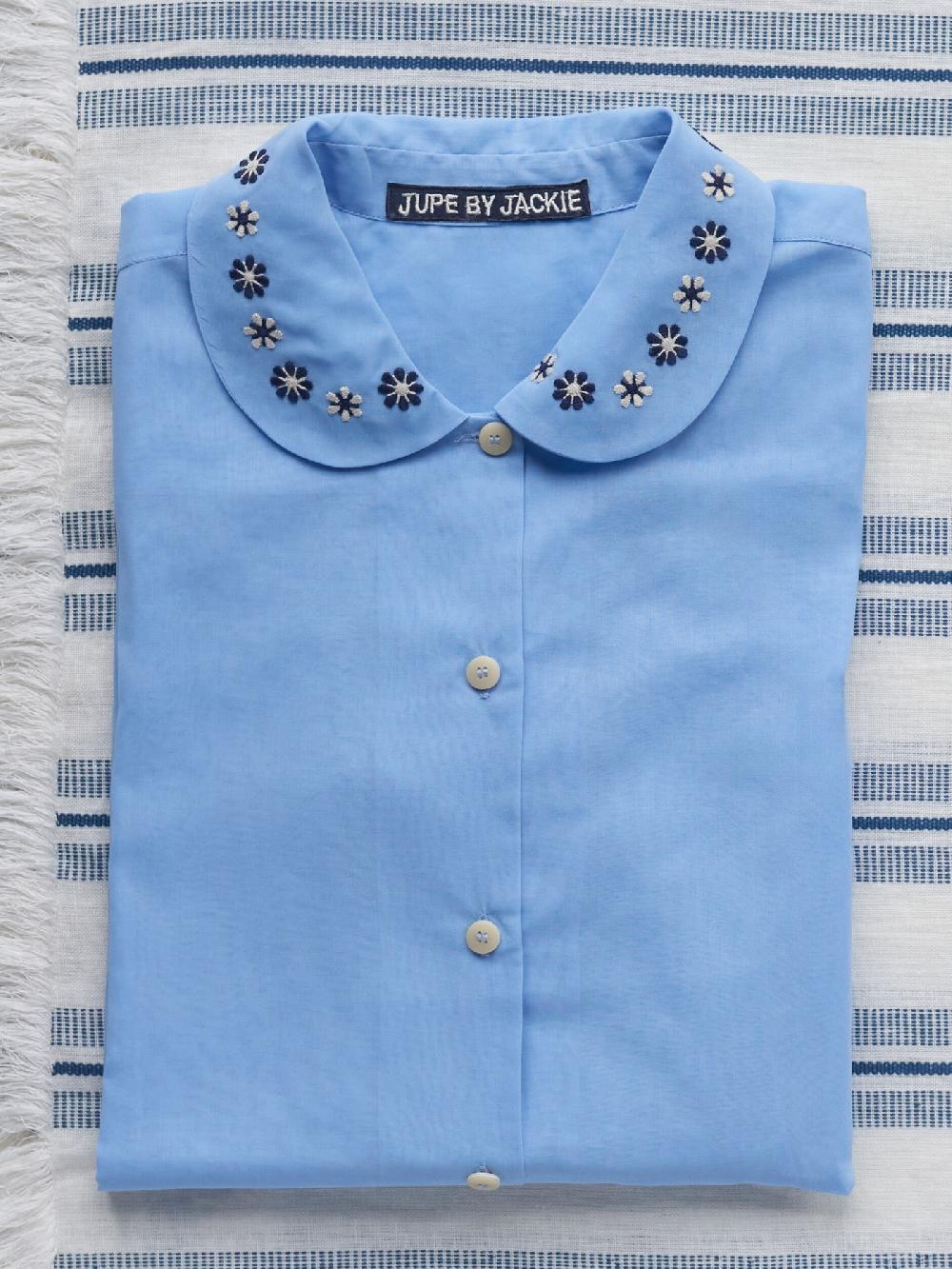 jupe by jackie Koons - Blue 100% Swiss cotton voile Tops+Shirts