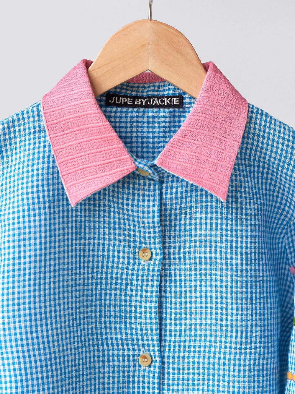 Jupe By Jackie Laslo - Blue 100% Linen Three Quarter Sleeves More