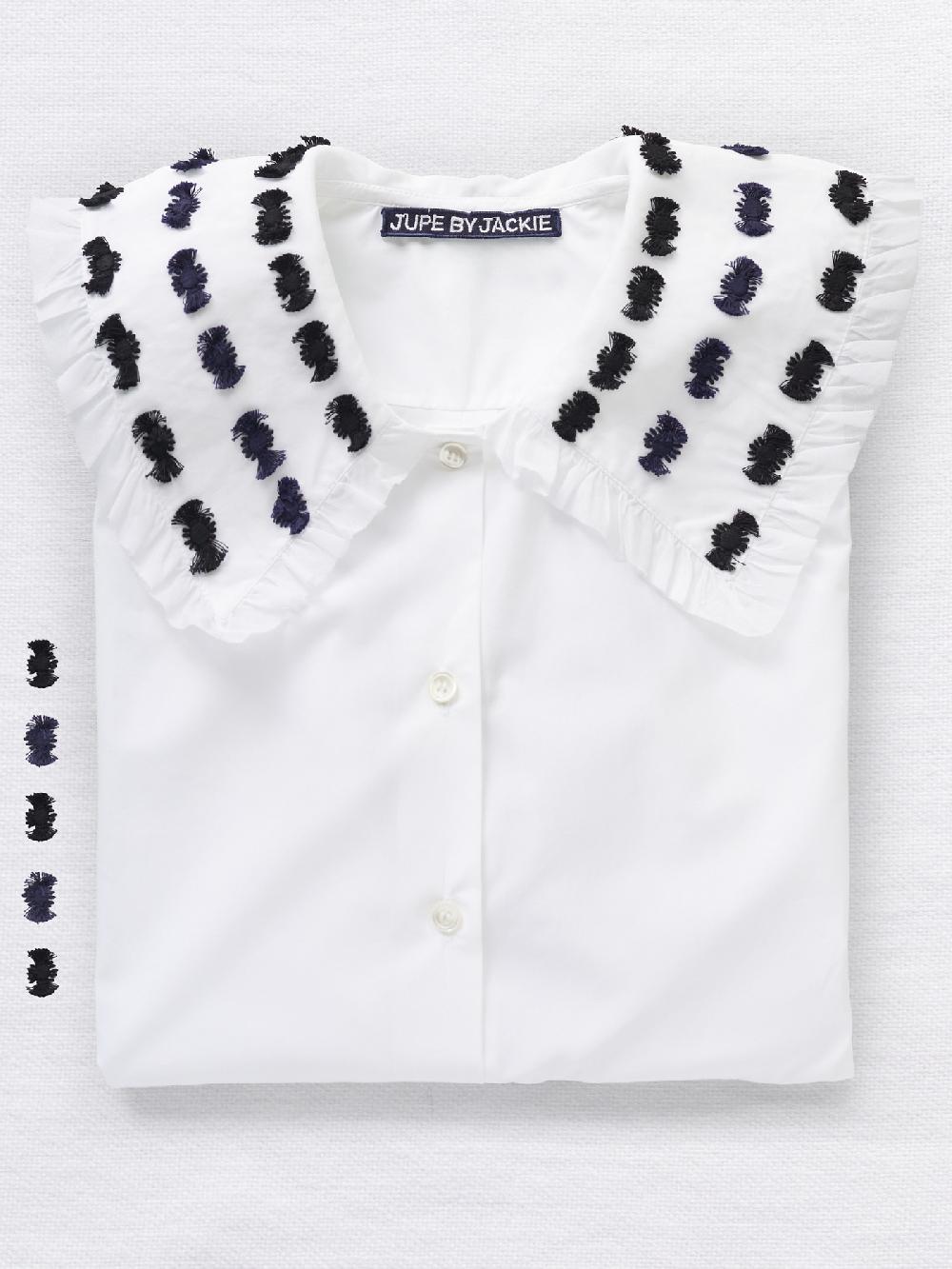 jupe by jackie Lewisham - (Off) White 100% cotton poplin Tops+Shirts