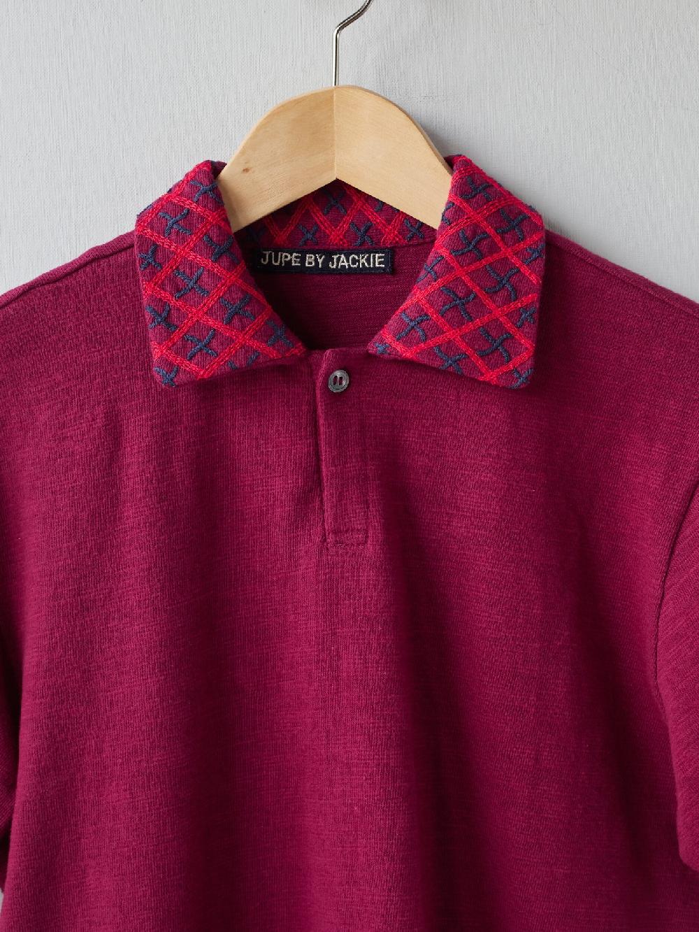 Jupe By Jackie Lirac M - Burgundy 98% Cotton 2% Elastine