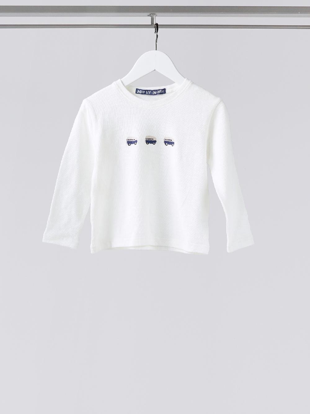 jupe by jackie Little Blue Bus - (Off) White cotton jersey