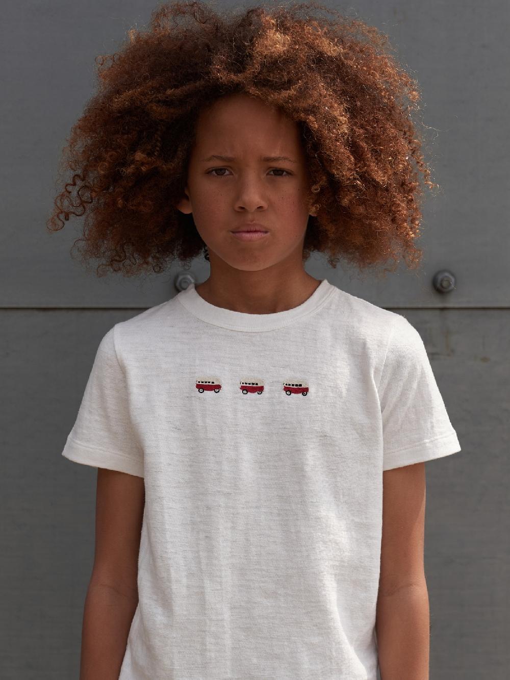 jupe by jackie Little Red Bus - (Off) White cotton jersey