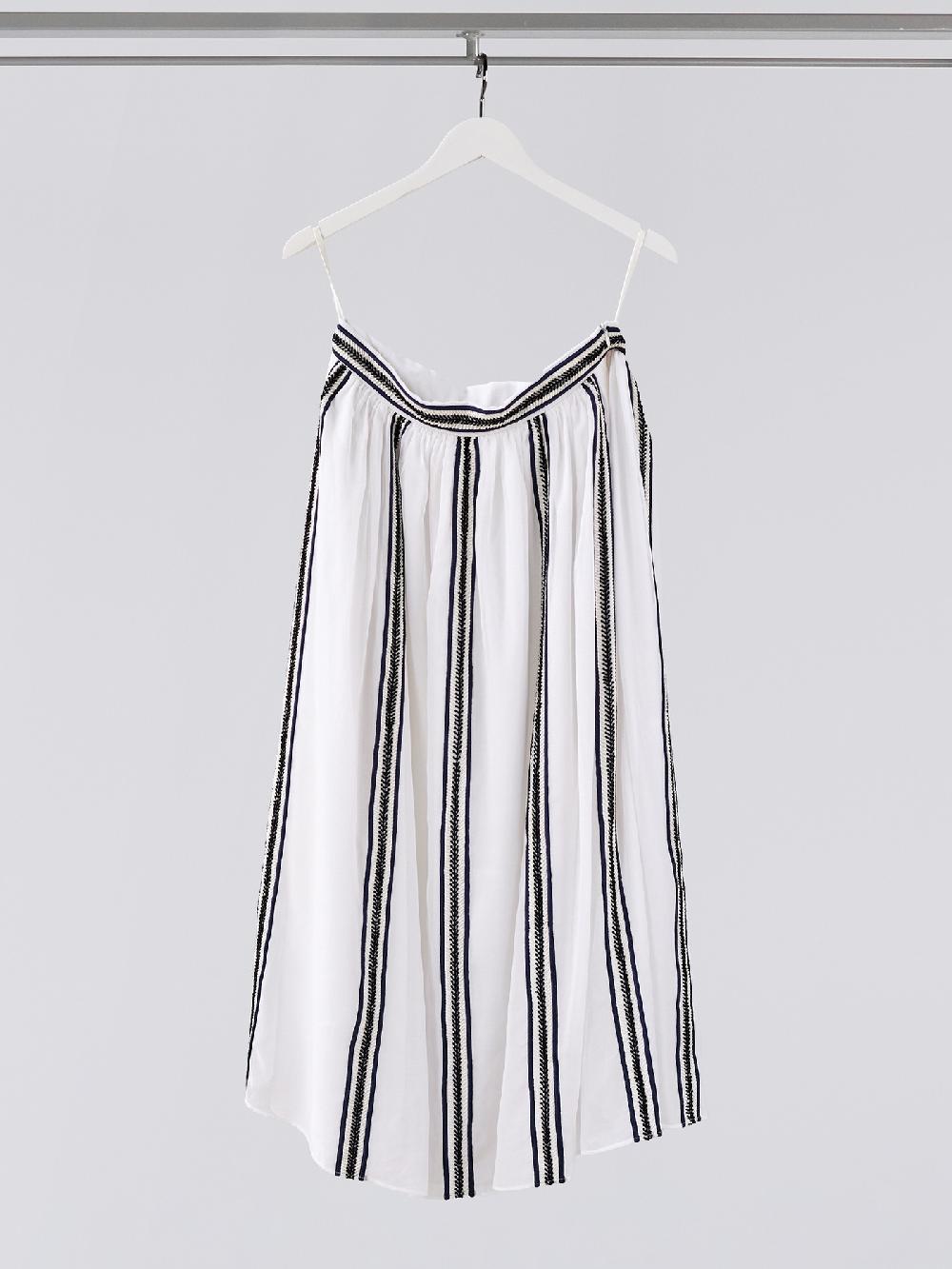 jupe by jackie Makalia H - (Off) White 100% cotton voile Vertical