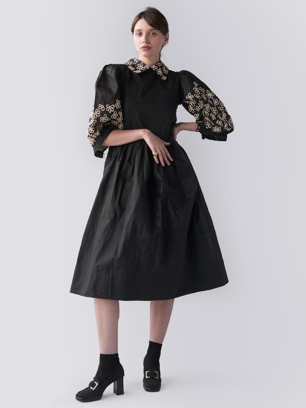 Jupe By Jackie Maliban Dress - Black 100% Cotton Dresses