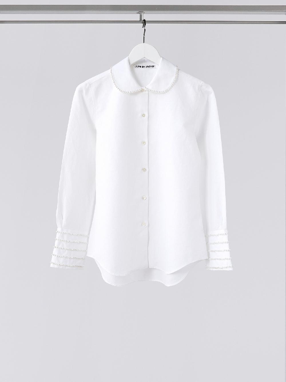 Jupe By Jackie Margarette - (Off) White 100% Cotton Tops+Shirts