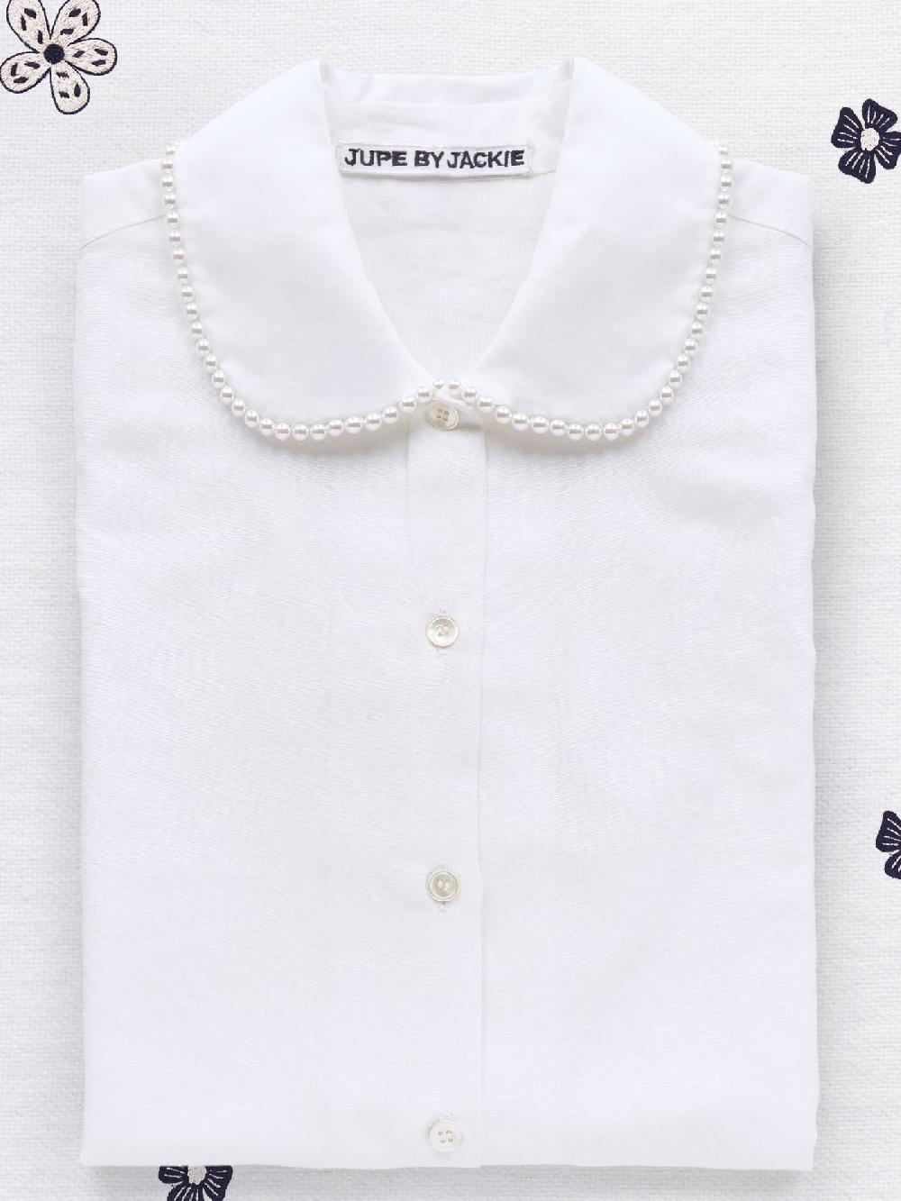 jupe by jackie Margarette - (Off) White 100% cotton Tops+Shirts