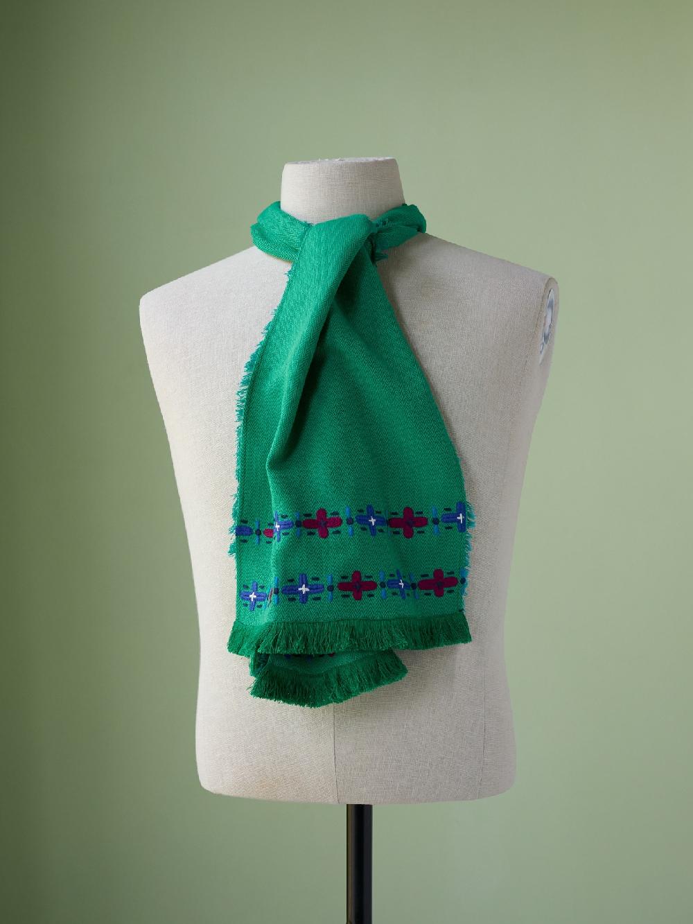 jupe by jackie Mentha - Green 62% Wool 38% Cotton Scarfs