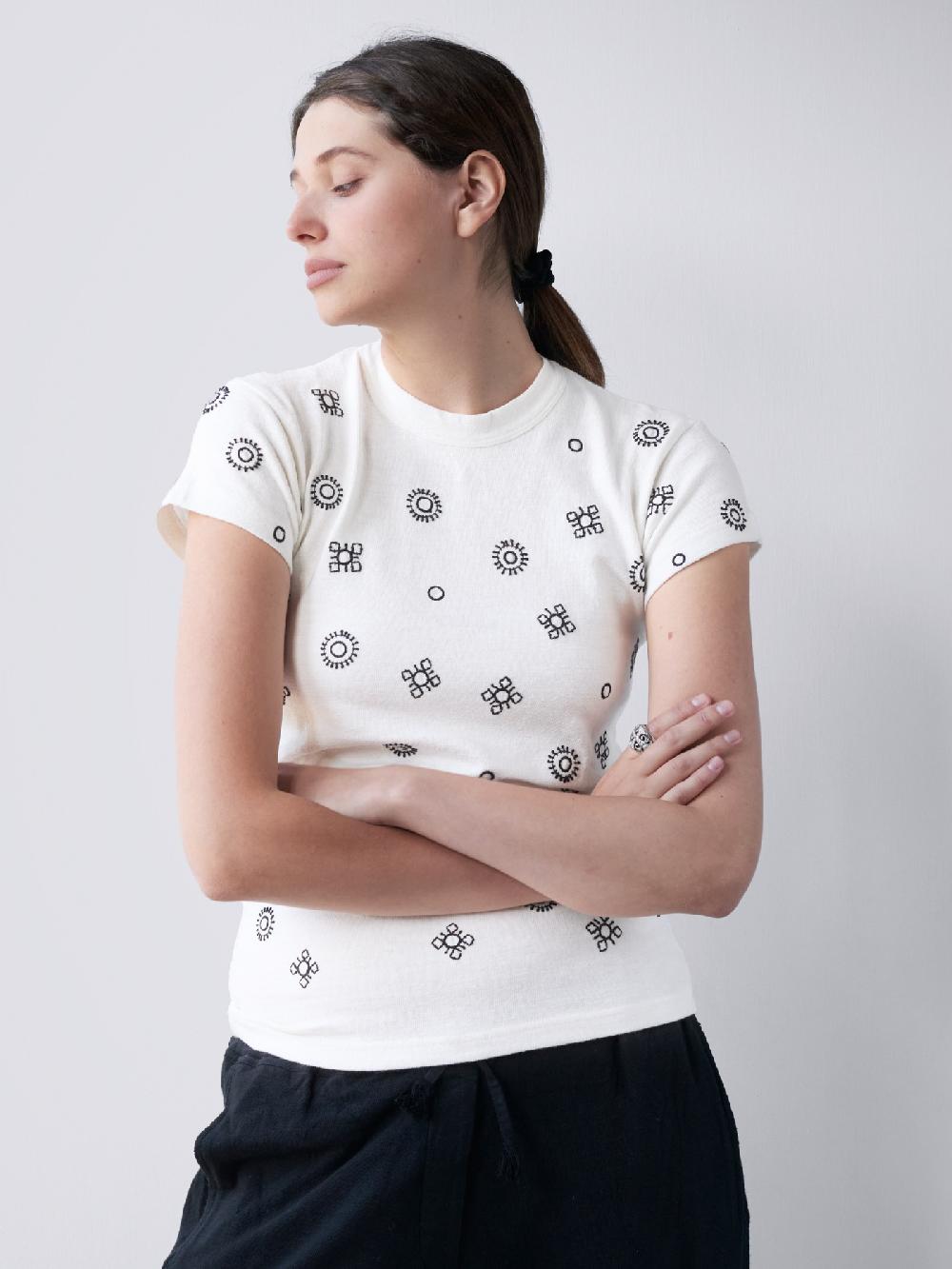 Jupe By Jackie Morconi - (Off) White 98% Cotton 2% Elastine Tops+Shirts