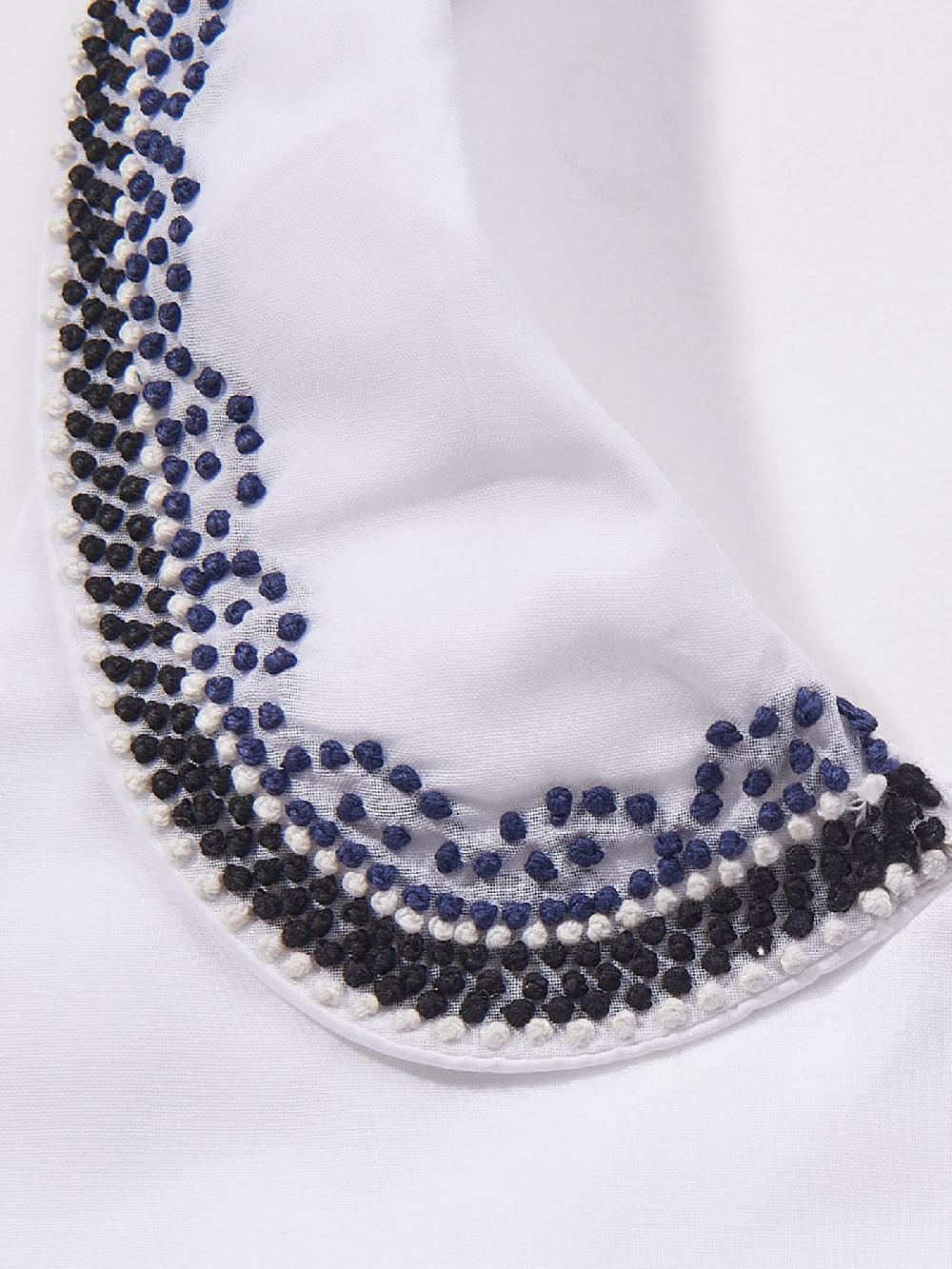 Jupe By Jackie Nellie - (Off) White 100% Cotton Poplin Collars