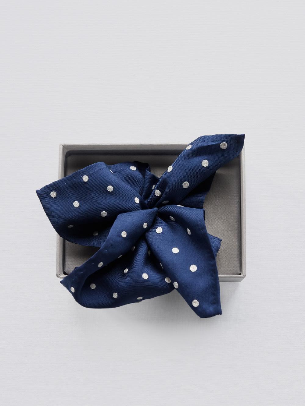 jupe by jackie Open Cream P Full - Navy 100% soft silk