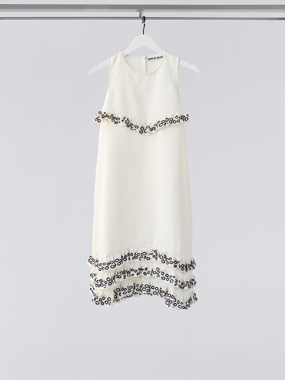 jupe by jackie Peplus II - (Off) White banana crepe Dresses