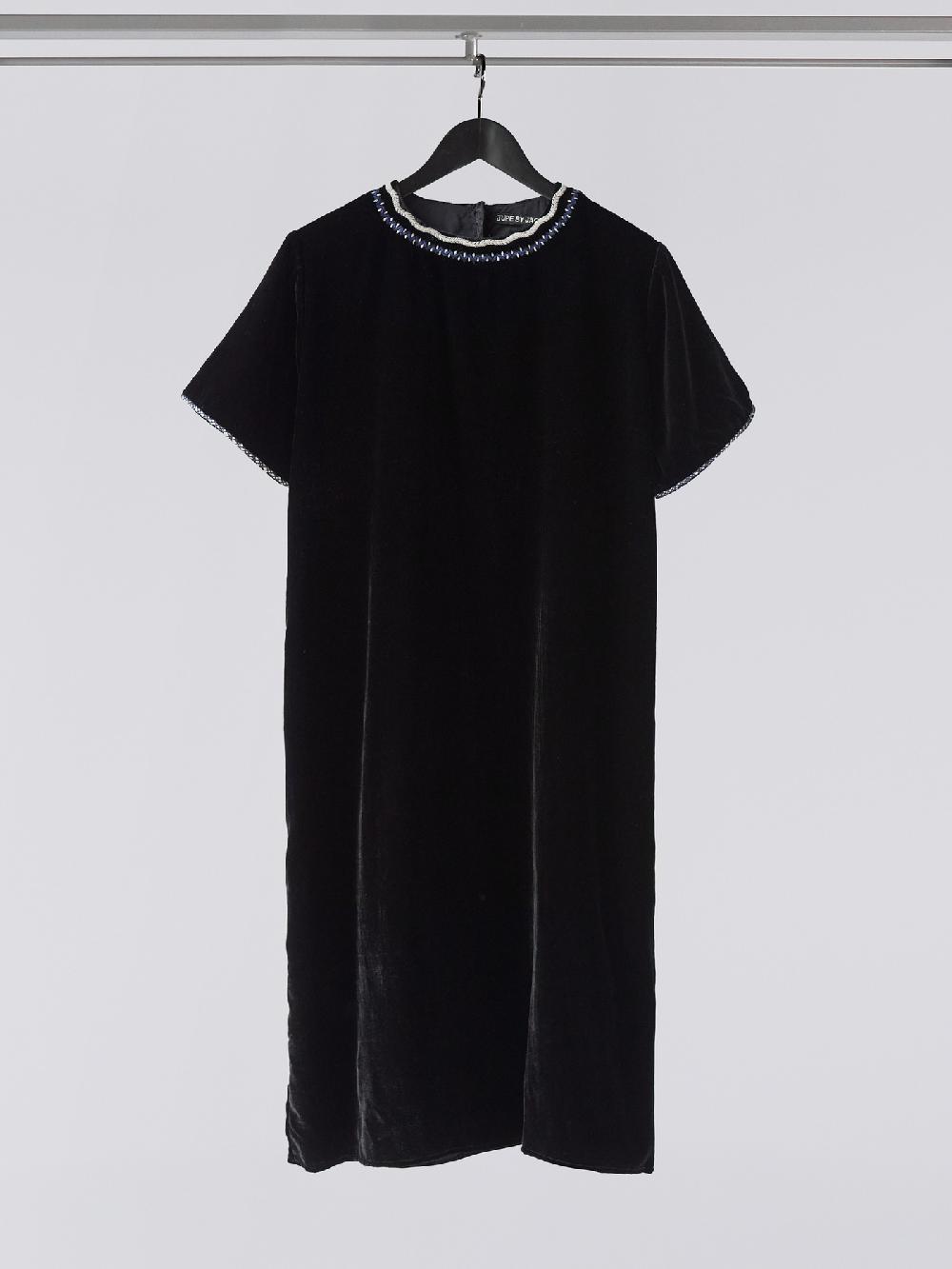 jupe by jackie Pielette - Black 100% silk velvet Dresses Less