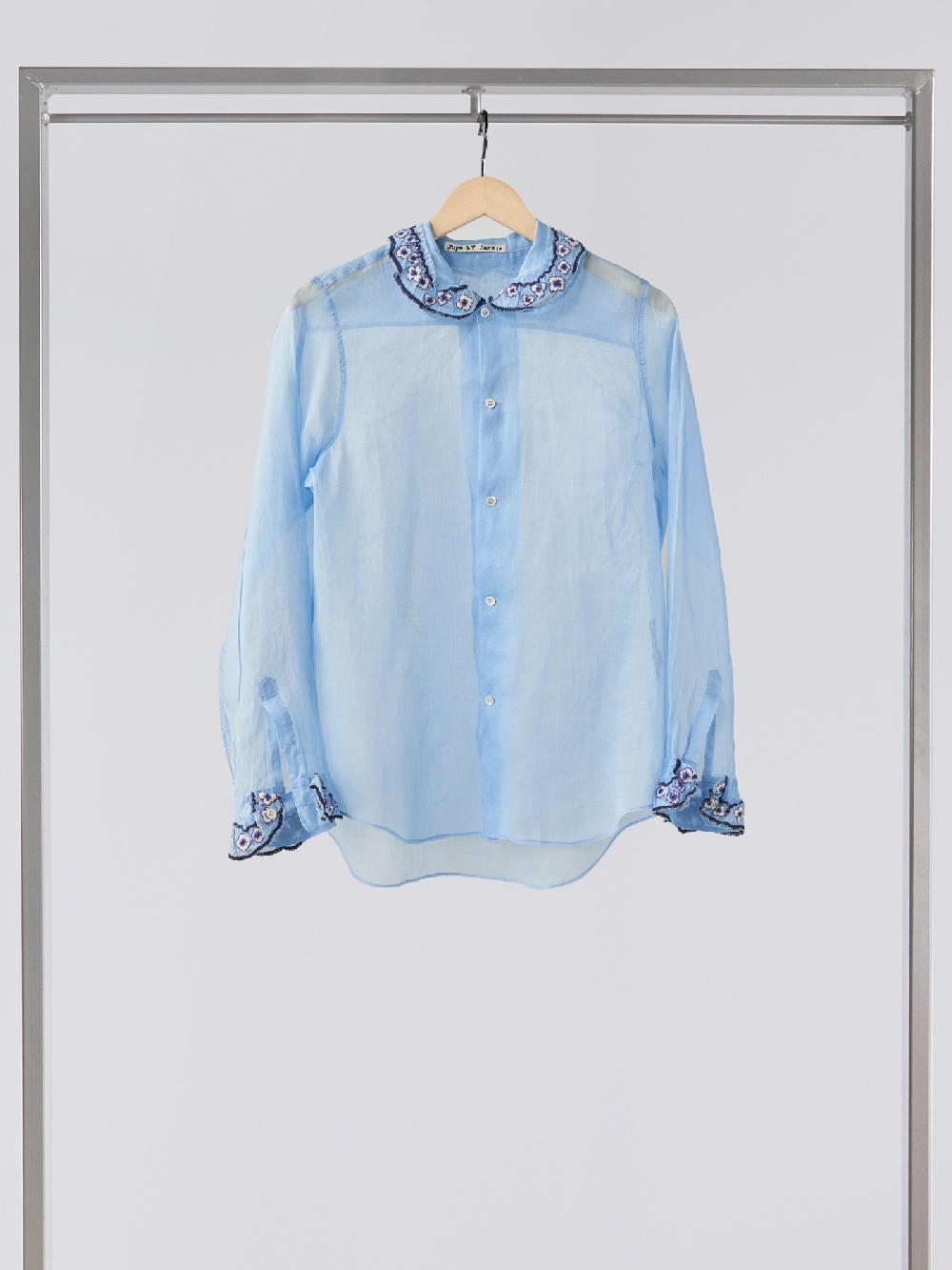 Jupe By Jackie Punch II - Blue 100% Swiss Cotton Voile