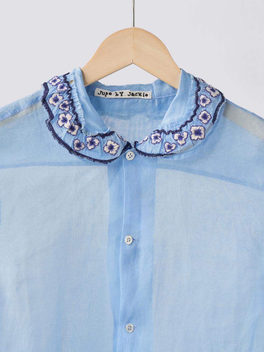 Jupe By Jackie Punch II - Blue 100% Swiss Cotton Voile