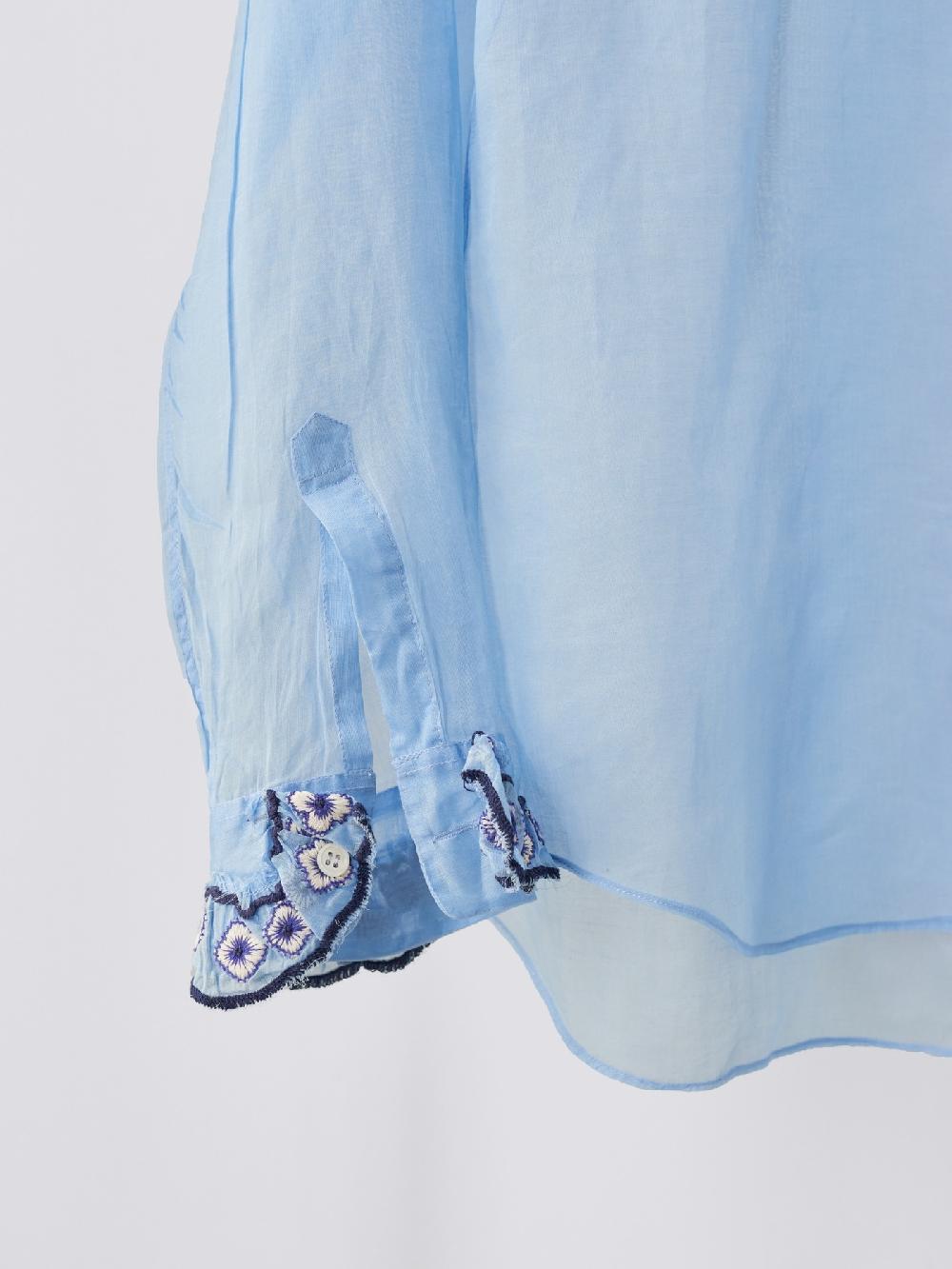 Jupe By Jackie Punch II - Blue 100% Swiss Cotton Voile