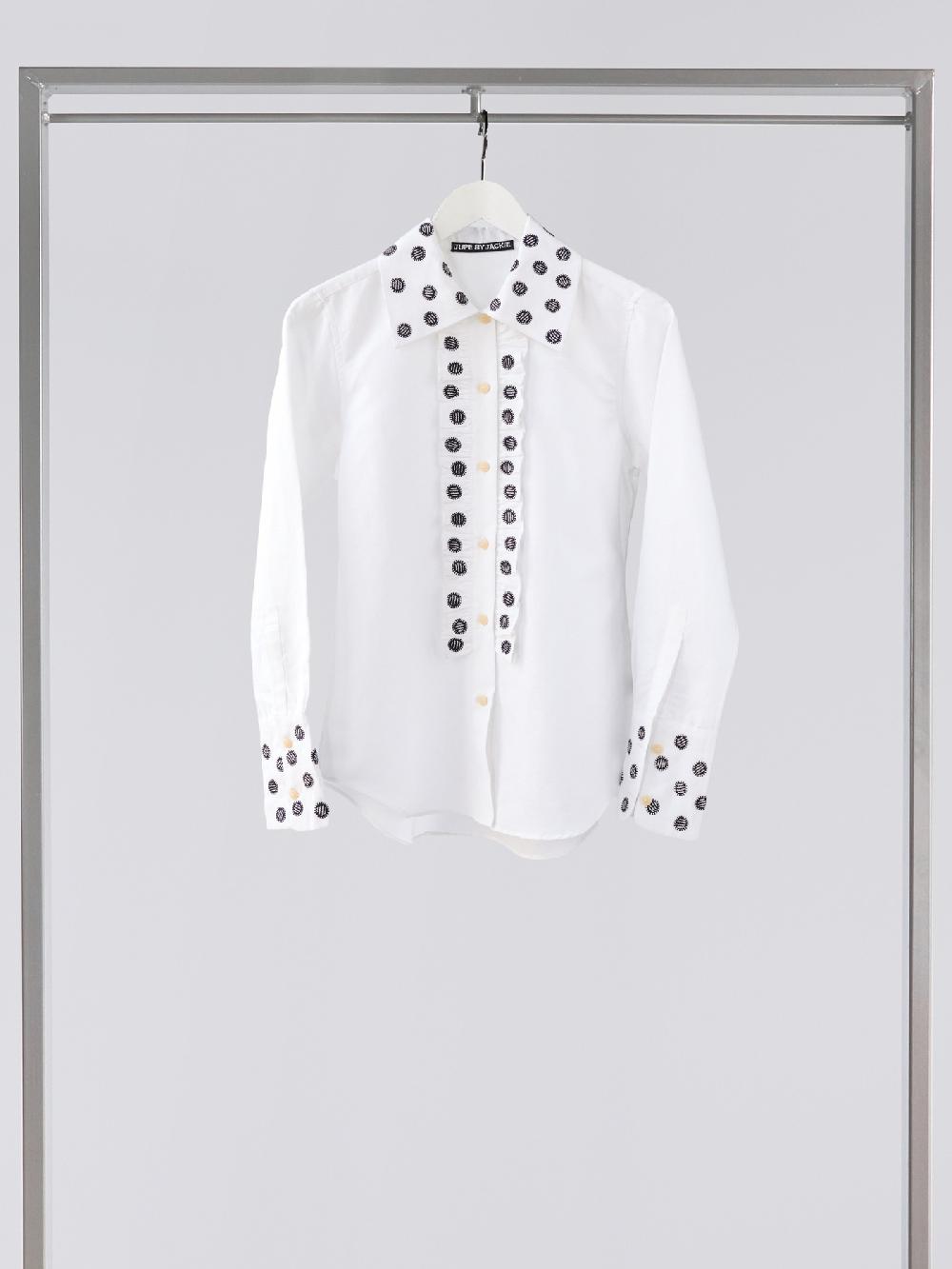 Jupe By Jackie Pylos - (Off) White Cotton Linen Blend Tops+Shirts