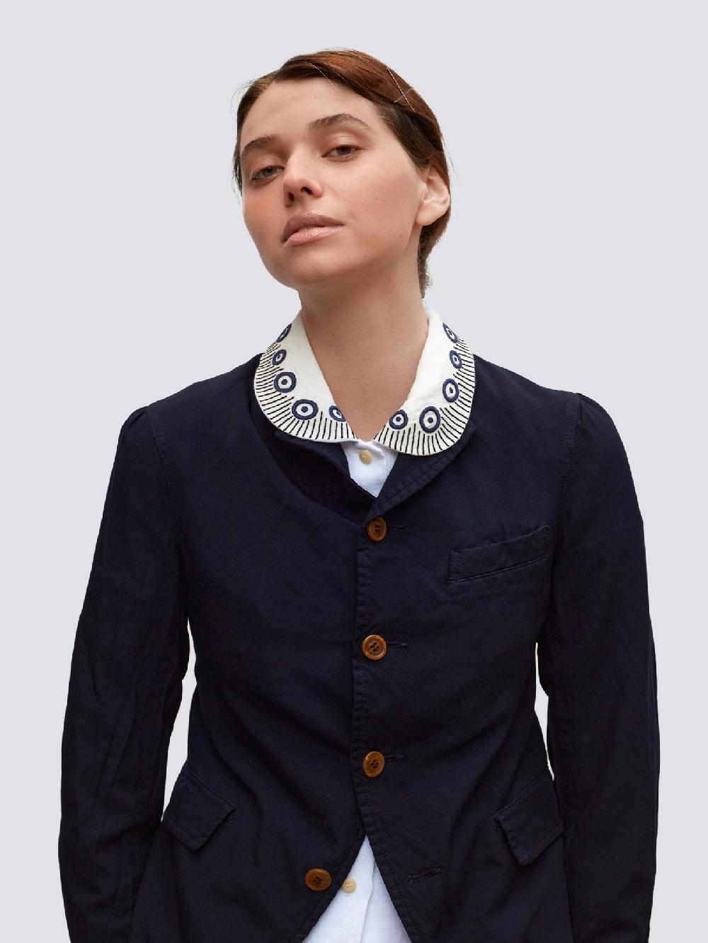 jupe by jackie Sedon - (Off) White cotton linen blend Round