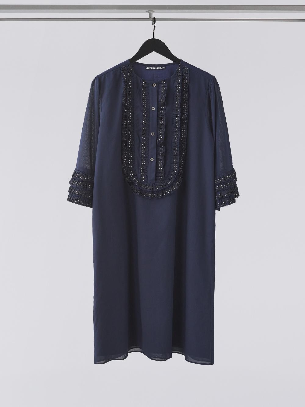 jupe by jackie Shereen - Navy 100% cotton voile Dresses