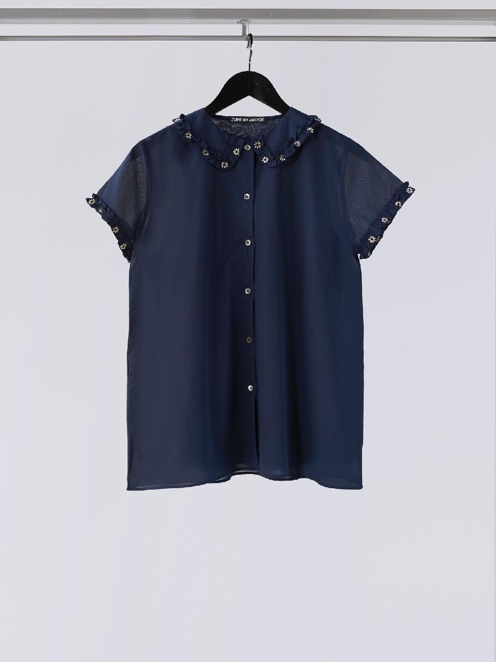 jupe by jackie Stash Navy - Navy 100% Swiss cotton voile