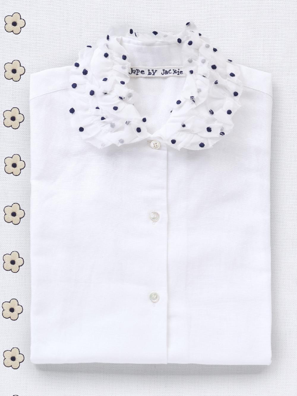 jupe by jackie Tadel - (Off) White 100% cotton poplin Tops+Shirts