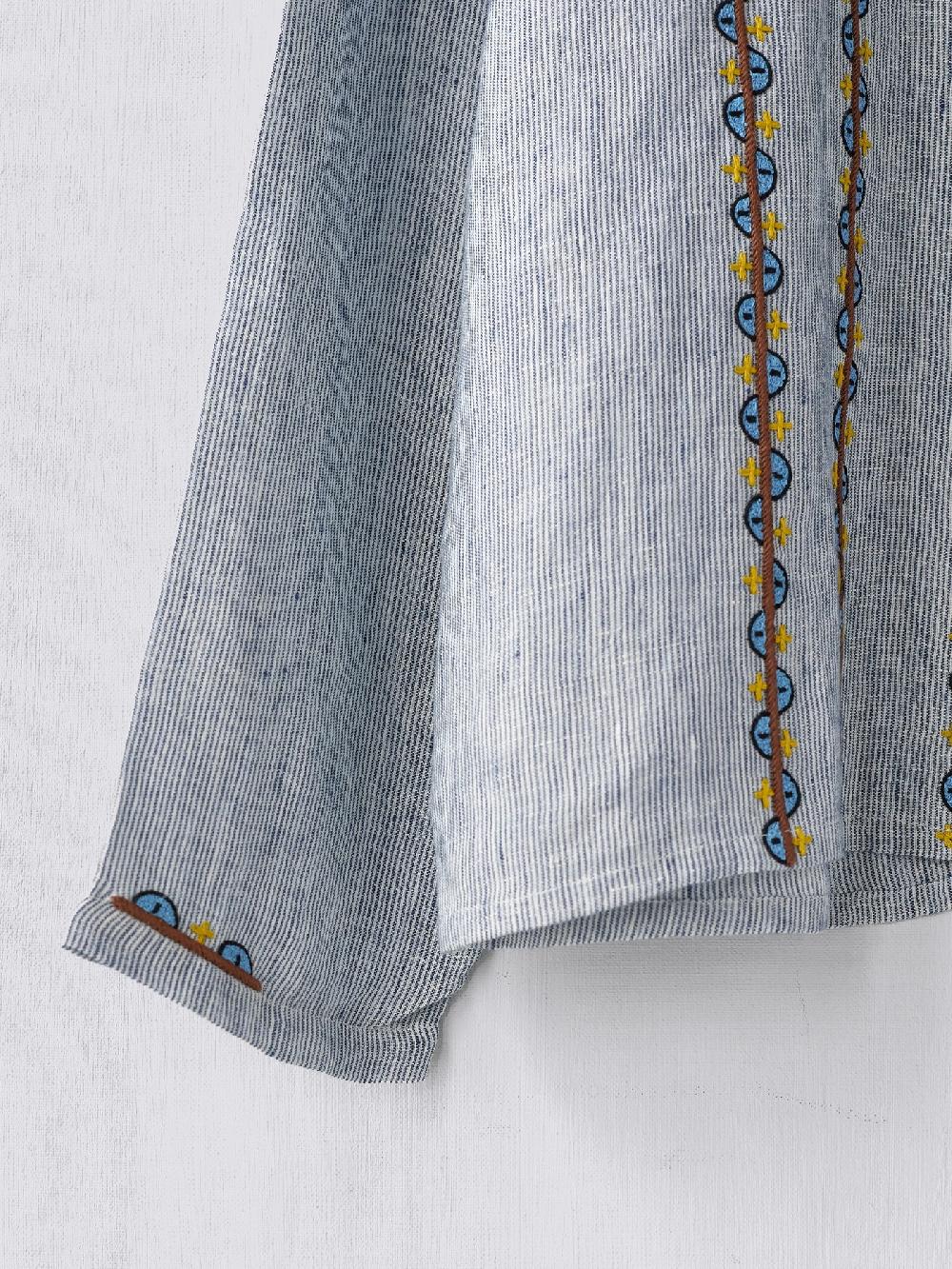 Jupe By Jackie This Weeku0027s Boon - Lovage - Blue 100% Linen