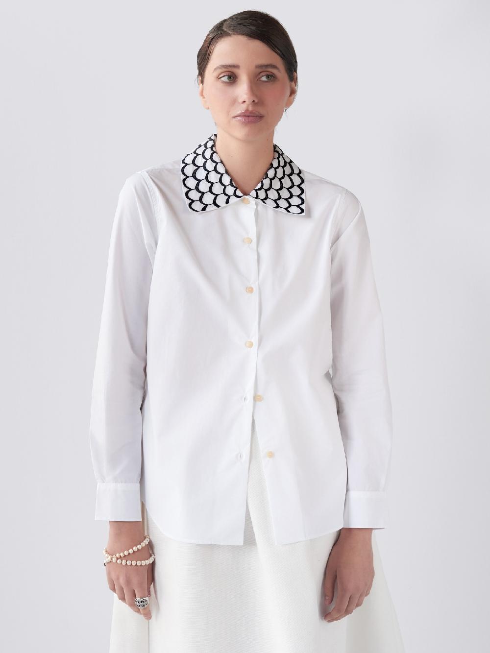 Jupe By Jackie This Weeku0027s Candy - Mikli - (Off) White 100% Cotton Tops+Shirts