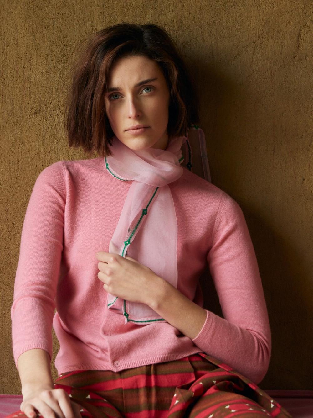 jupe by jackie Varna - Pink 100% silk georgette Scarfs