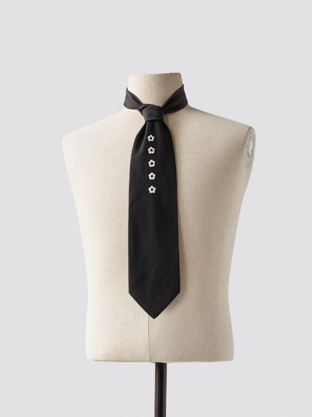 jupe by jackie Vistula in Line - Black linen wool mix