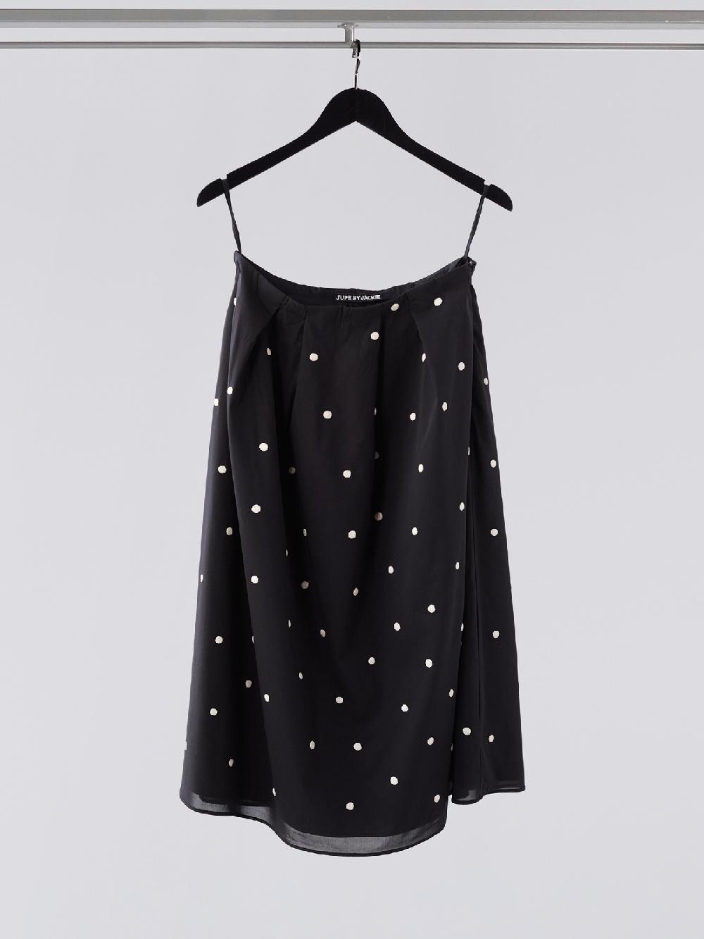 jupe by jackie White Dotties Sk - Black 100% cotton voile