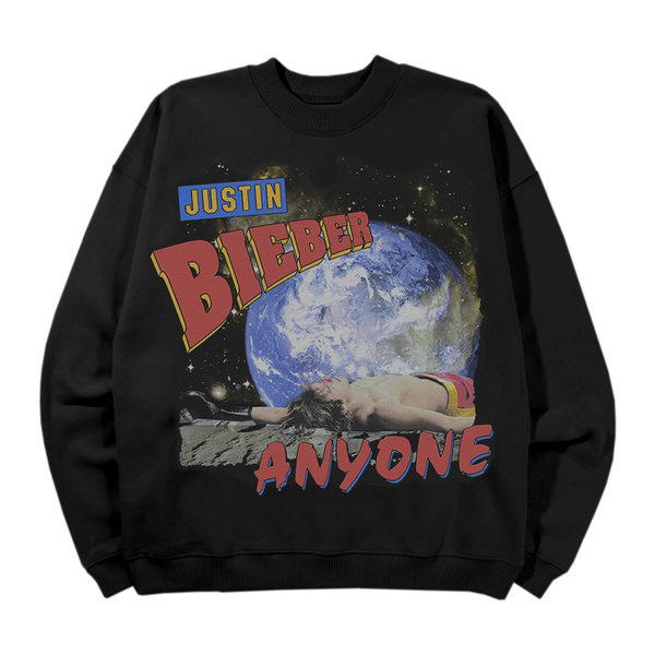 justin bieber Anyone Space Crewneck
