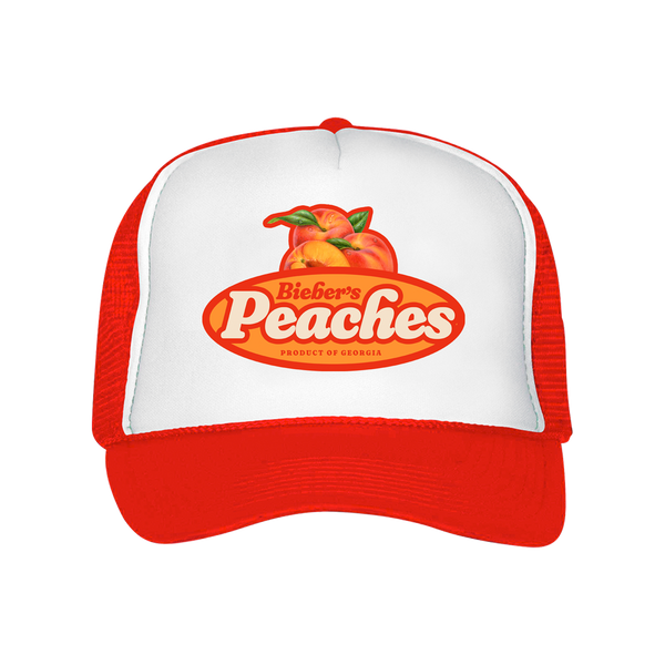justin bieber BIEBER'S PEACHES TRUCKER HAT