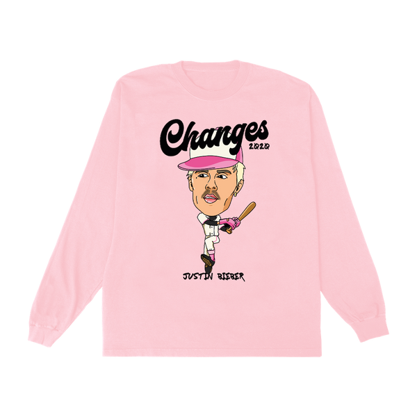 justin bieber Changes Baseball Doodle LS T-Shirt