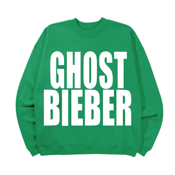 justin bieber Ghost Bieber Crewneck