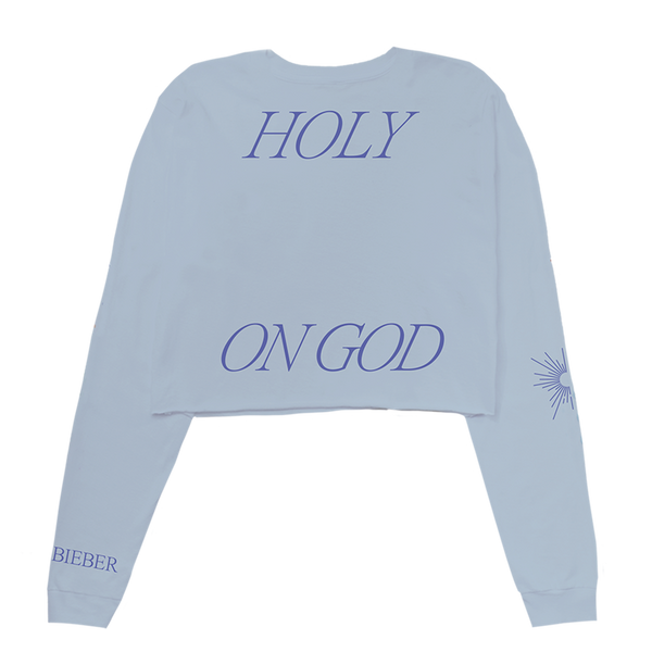 Justin Bieber Holy Cropped LS T-Shirt