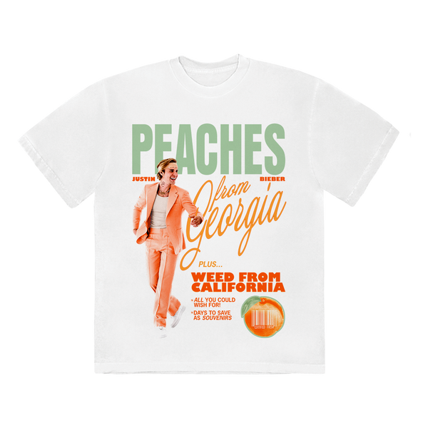 justin bieber Peaches T-Shirt (Green)
