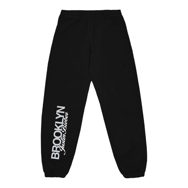 justin bieber Spicy x Brooklyn Black Sweatpants