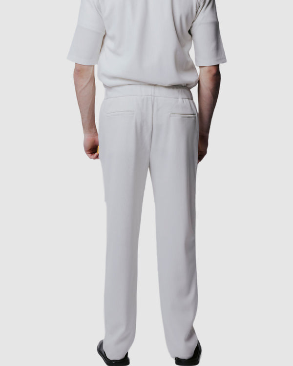 Justin Cassin Abade Pleated Pants White