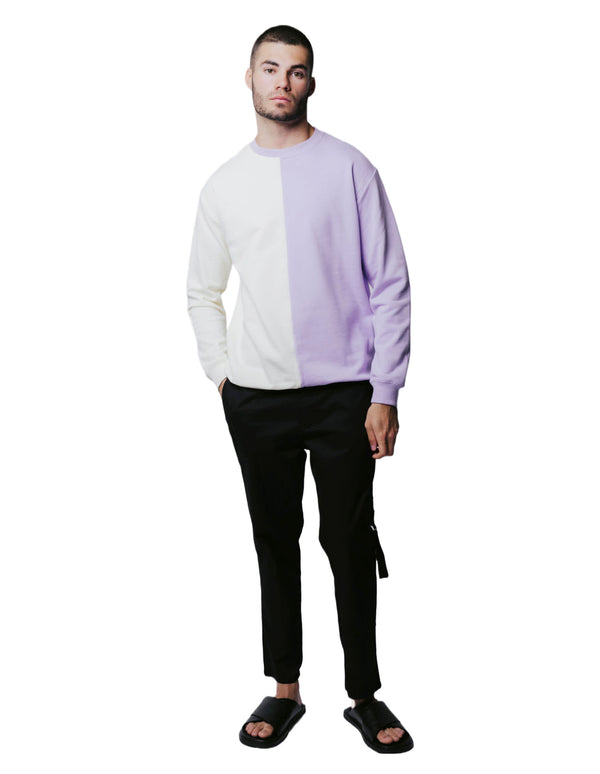 Justin Cassin Ace Jumper Ivory/Lilac