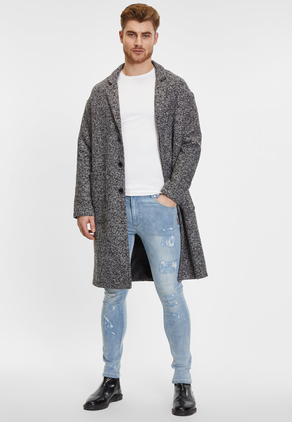 justin cassin Colton Skinny Ripped Jeans Blue