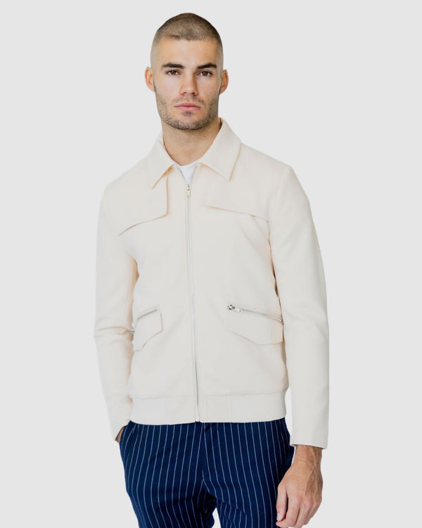 justin cassin Curram Pocket Jacket Cream