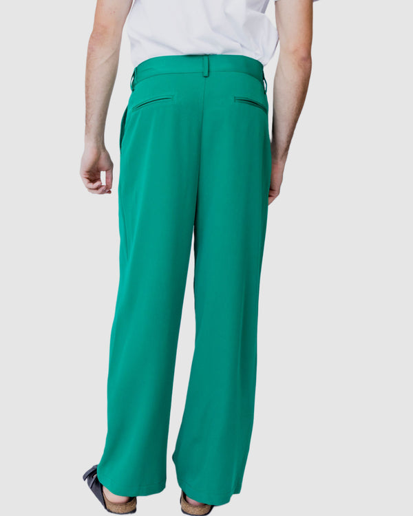 Justin Cassin Cyber Loose Fit Trousers Green