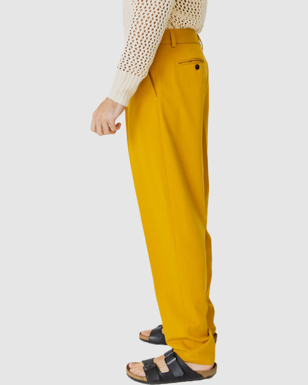 Justin Cassin Delta Loose Leg Pants Mustard