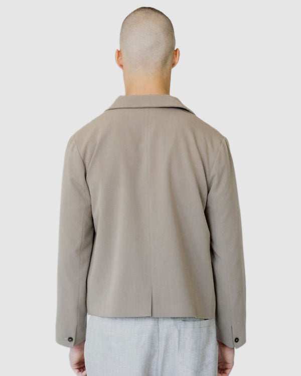 Justin Cassin Desmond Cropped Jacket Brown